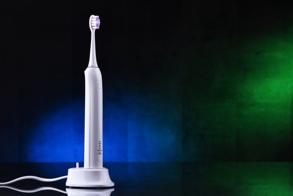 Toothbrush on charging sation